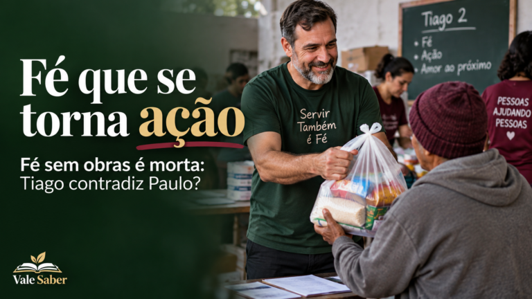 Pessoa ajudando outra enquanto estuda o significado de fé sem obras é morta