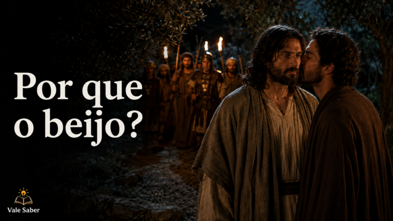 Judas se aproximando no jardim durante a cena que explica por que Judas beijou Jesus