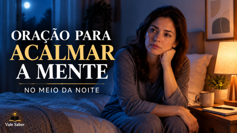Pessoa fazendo uma oração para quem acorda no meio da noite com a mente preocupada