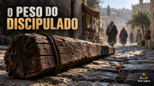 Silhueta de uma cruz romana representando o significado de tomar a sua cruz