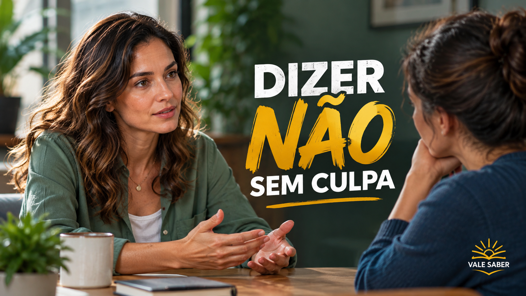 Mulher se preparando para uma conversa após fazer uma oração para colocar limites sem culpa